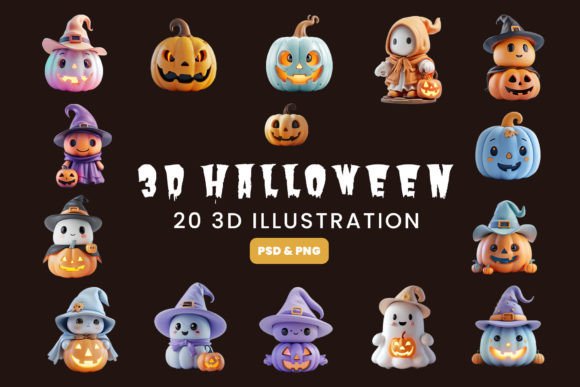 3D Halloween Pumpkin Illustration Pack: A Practical Guide for Designers