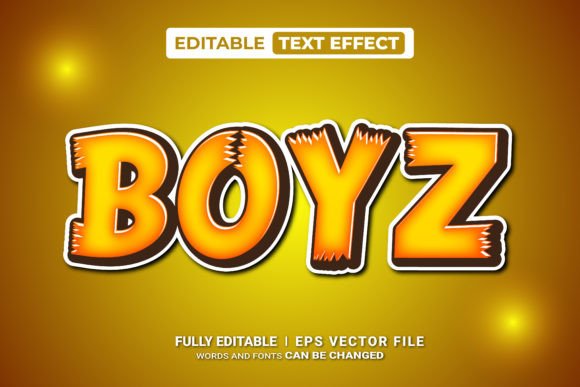 Boyz Editable Text Effect: Design Guide