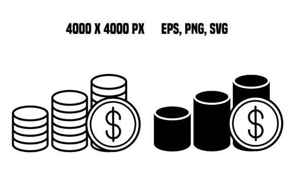 Coin Icons: Essential Business and Finance Vector Assets