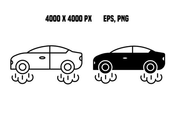 Flying Car Icons: Vector Assets for Modern Design