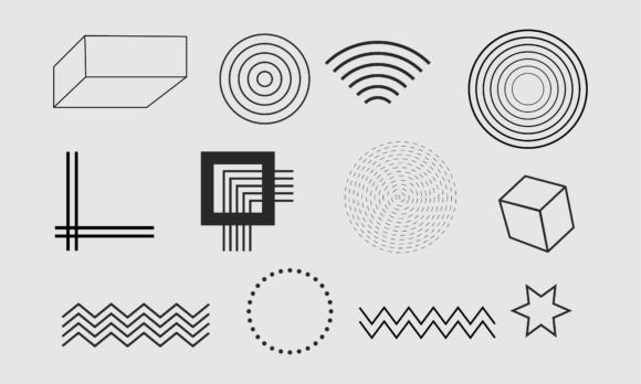 Minimalist Geometric Line Art Collection