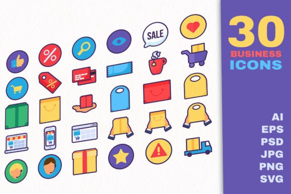 Shopping Outline Business Icons: A Practical Review