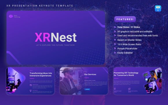 XRNest - XR Presentation Keynote Template: Redefining Digital Storytelling
