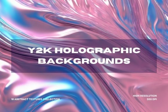 Y2K Holographic Abstract Backgrounds: A Modern Design Revolution